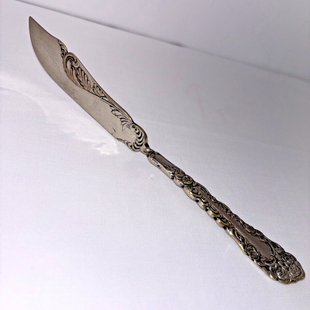 International Silver American Beauty Rose Silverplate 7.25" Master Butter Knife